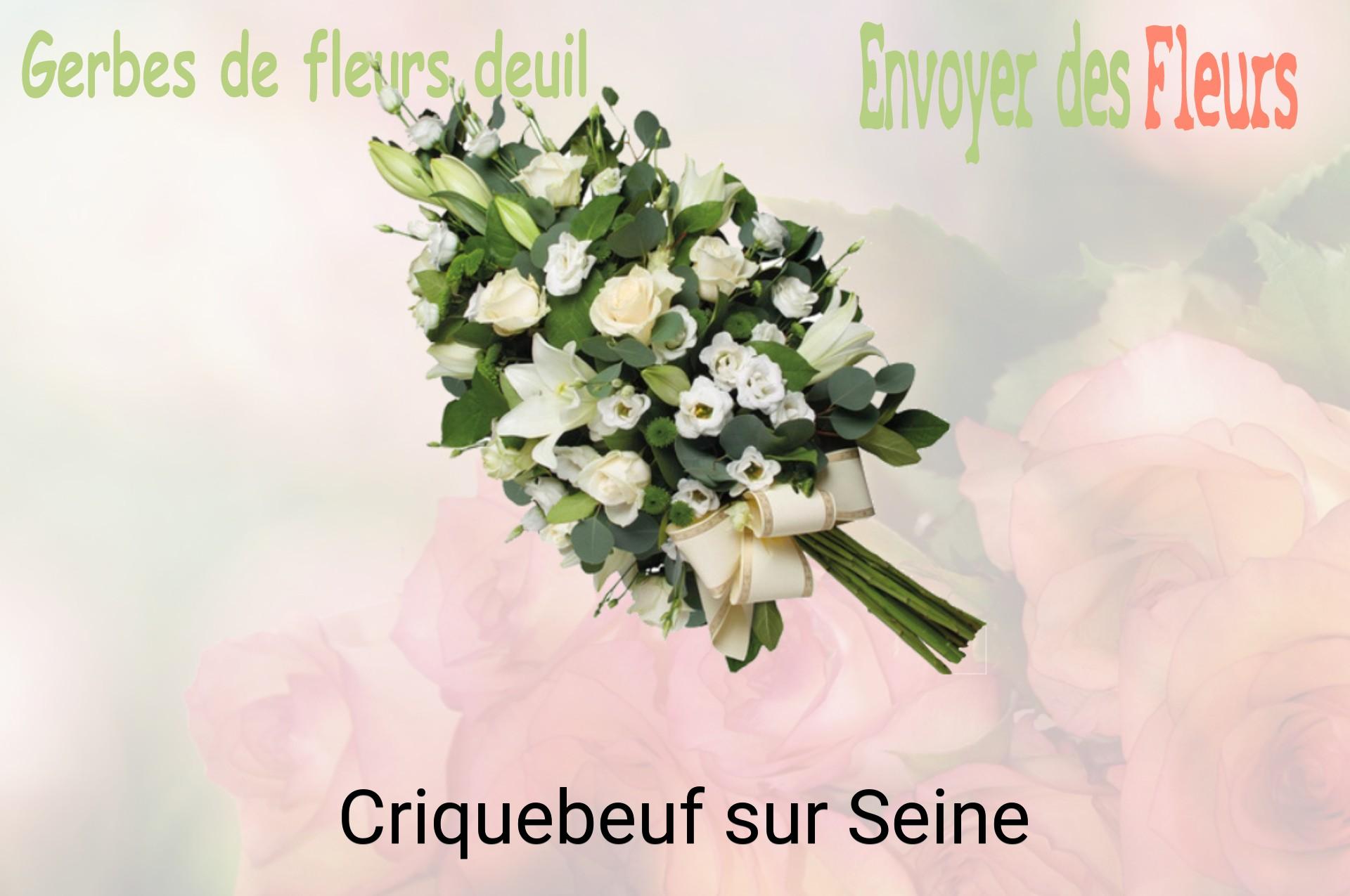 Gerbe de fleurs de deuil livrée à Criquebeuf-sur-Seine